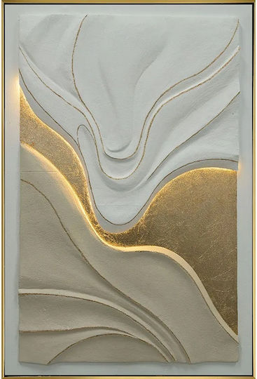 Marhome Πίνακας σε Καμβά με LED Φωτισμό 82.5x122.5 cm