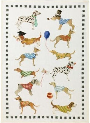 Tessitura Toscana Telerie Best Friends Ποτηρόπανο σε Πράσινο Χρώμα