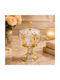 Keskor Glass Sweet Jar with Lid 15x15x24cm Gold