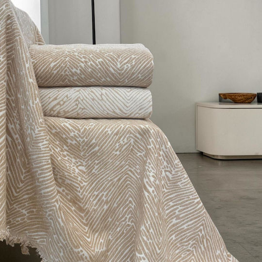 Linea Home Sofa Throw 2 Seater P180xW240cm Beige