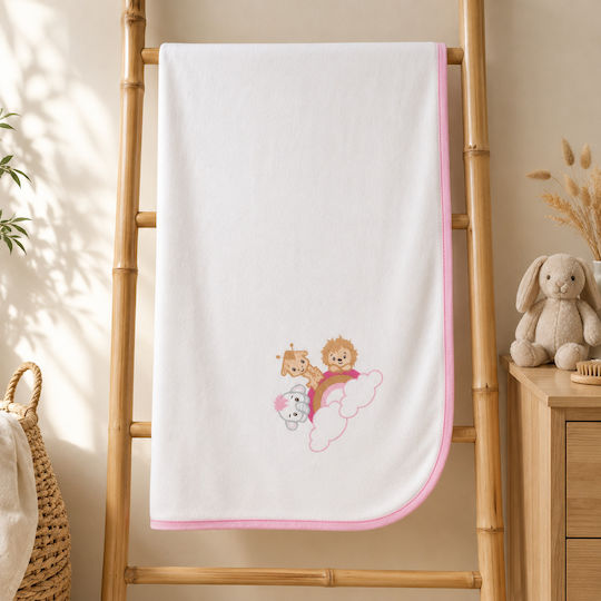 Gamberritos Kids Одеяло За Пелени Розово 53x63см