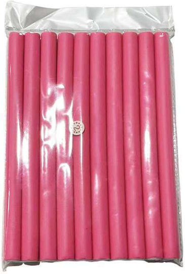Kingmer Haarwickler Biegsam 18mm in Rosa Farbe 10 Stück