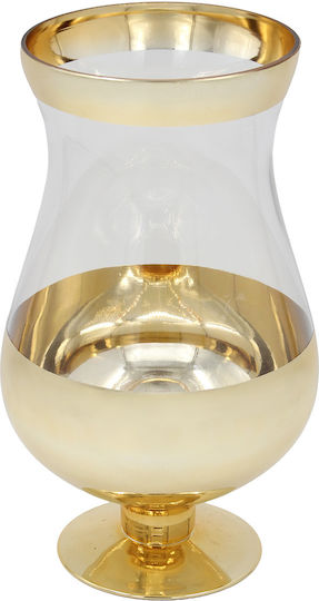Keskor Dekorative Glasvase Gold Y29cm