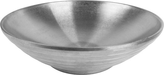 Espiel Antique Round Metal Grey Serving Bowl Diameter 36cm