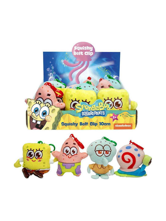 Bob Esponja Assorted Plush Keychain 12 Pieces