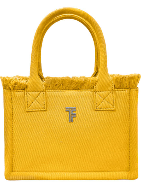 Feel & Touch Caribbean Fabric Beach Bag Yellow