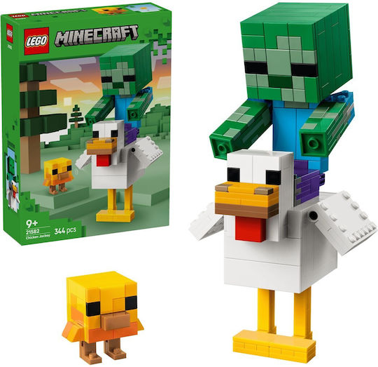 LEGO Minecraft Chicken Jockey for 9+ Years 344 Pieces