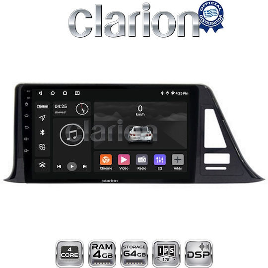 Clarion Auto-Audiosystem Für Toyota C-HR 2017 Bluetooth USB Eingebautes Wi-Fi GPS Apple CarPlay Android Auto