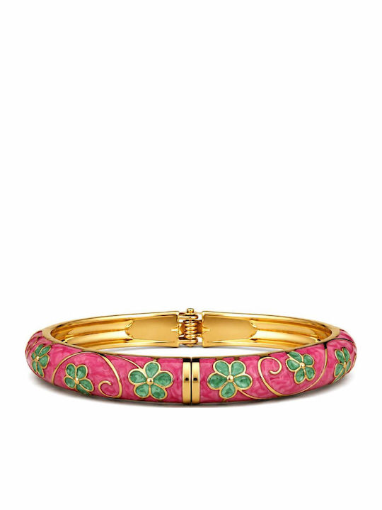Awear Women's Handcuff Bracelet with Flower Design