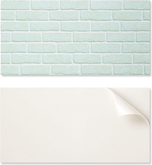 Set of Vinyl Tile Stickers Wall Design Bricks 6x60x30 Pcs