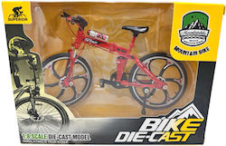 Rotes Mountainbike Modell 1:8 Metall Guss Rotes Mountainbike Modell 1:8 Metall Guss