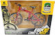 Model Bicicletă Montană Roșie Scara 1:8 Metal Turnat