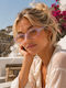 AV Sunglasses Coco Unisex Sonnenbrillen mit Lila Horn umrandetem Rahmen und Lila Gläser