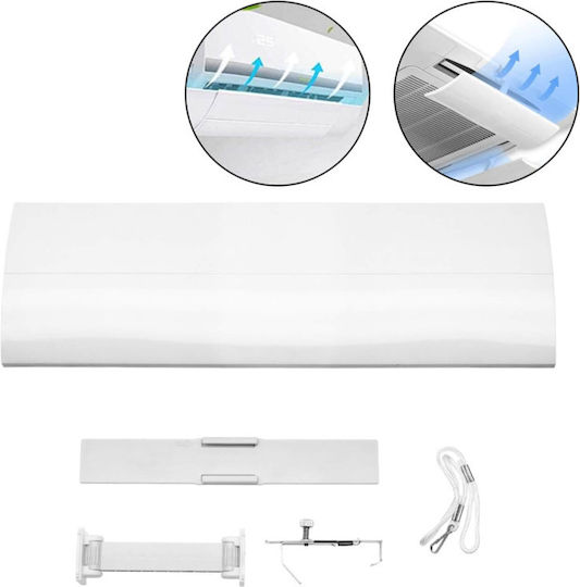 Air Conditioner Flow Deflector 50-74cm White Oem P4a