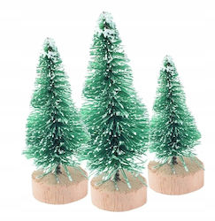 Christmas Decorative Snowy Plastic Adorned Tree 3 Pieces Christmas Decorative Snowy Plastic Adorned Tree 3 Pieces