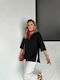 Women's Oversized Black T-shirt