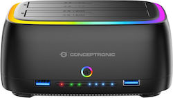 Conceptronic Festplatten-Dockingstation für SATA-Festplatten mit USB 3.2 Verbindung (DONN36B) Conceptronic Festplatten-Dockingstation für SATA-Festplatten mit USB 3.2 Verbindung (DONN36B)