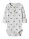 Lil' Atelier Baby-Strampler Grau