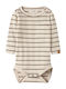 Lil' Atelier Beige Baby-Strampler
