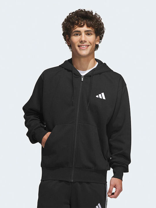 adidas Feelcozy Яке Черно с Качулка