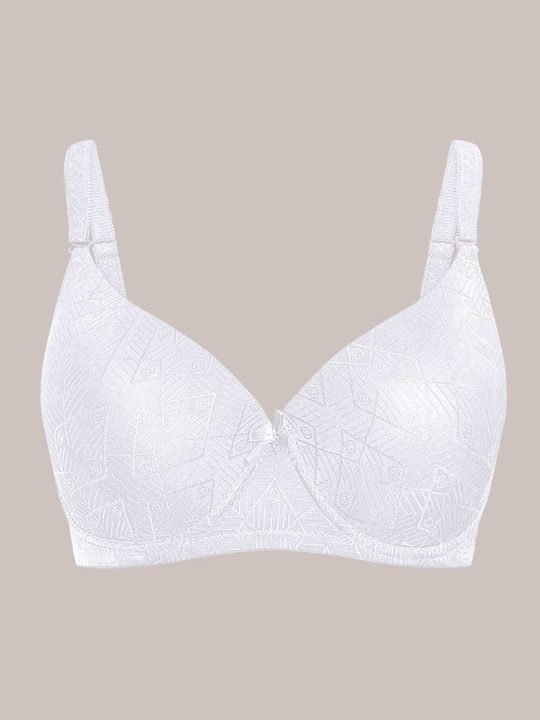 Celestino Sutien Femei Cu Modele Reliefe Alb