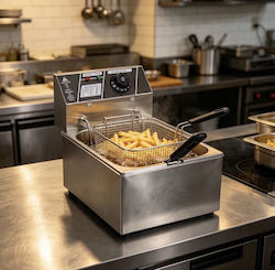 Alpha-Market T-1582 Deep Fryer 10lt Silver Alpha-Market T-1582 Deep Fryer 10lt Silver