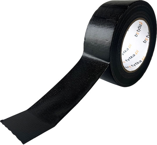 Tretytka Αυτοκόλλητη Υφασμάτινη Ταινία Μαύρη 50mx48mm 5906154770866
