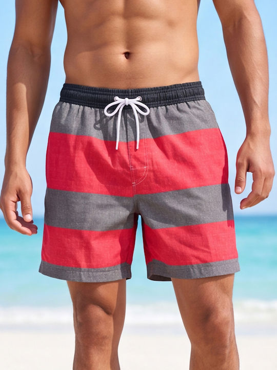 Life Style Butiken Men's Swimwear Shorts Red St...