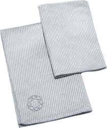 Force Glass Pack 2 Microfibre Cleaning Washable Wipes Grey