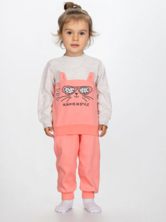 Dreams by Joyce Kids Cotton Pyjamas Beige/Orange