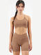 Women's Athletic Sports Bra Brown