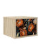 Bedside Table Lochem Wooden Beige 36x33x25cm