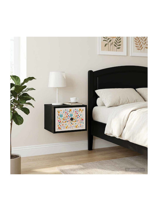 Wooden Black Bedside Table 36x33x25cm