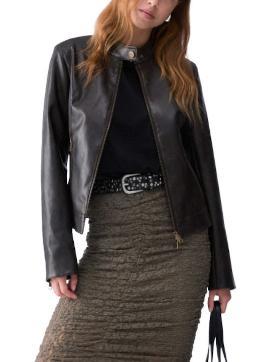 Γυναικείο Biker Jacket Brown