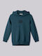 Kids Sweatshirt With Hood And Pockets Petrol