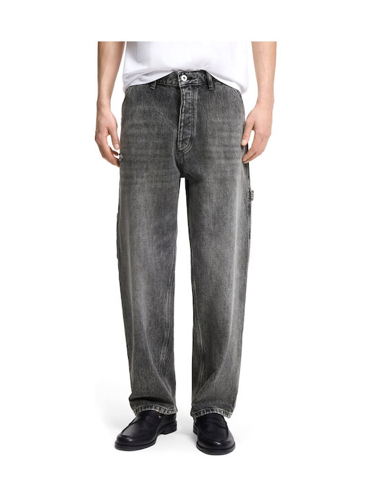 Hugo Pantaloni de Blugi pentru Bărbați cu Fit Relaxed Baggy Gri