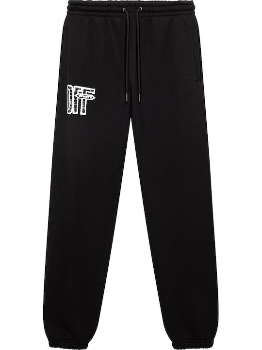 Off White Панталон Спортен Черен
