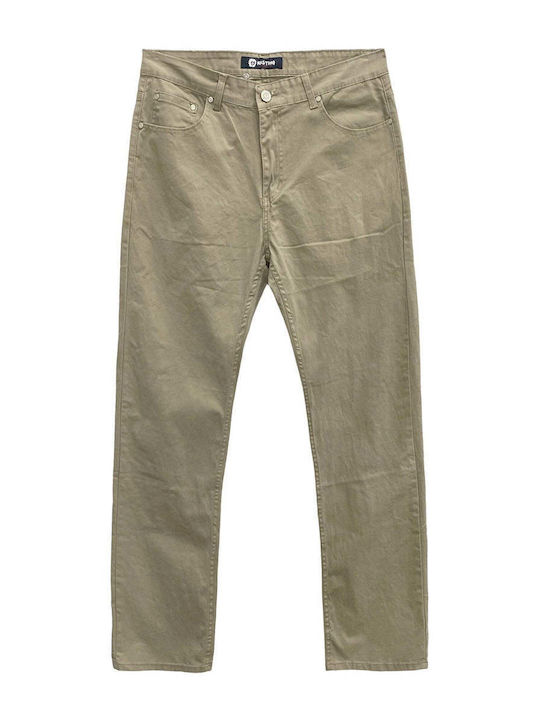 Ansin Elastic Beige Trousers