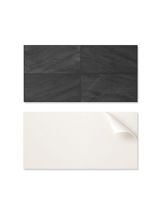 Decorațiune Din Vinil Imprimare Asamblare Fără Unelte Plăci Piatră Închisă 6x60x30 Bucăți