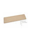 Wandregal Holzfarbige 120 x 30 Weiße Halter - Holzregal für Bibliothek