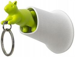 Qualy Key Holder Squirrel Keychain 10146wh-gn