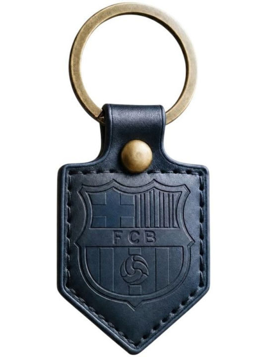 Fc Barcelona Keychain Original Licensed Leather Pennant Bll7061n