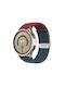 Nylon Strap Silver Clasp Xiaomi Watch S5 46mm Xiaomi Watch 5 47mm Wine Red Blue