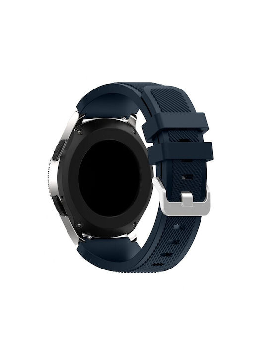 Twill Texture Кайшки за смарт часовници Силиконови Amazfit Bip 6 46mm Тъмносин