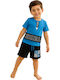 Kinderbekleidungssets mit Hosen Sommer 2 Stück Hellblau