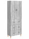 Bibliotheken Grau 2Stücke 66x34.5x90cm