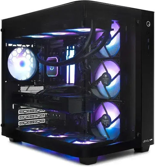 Komputronik Level UP F38 Gaming Desktop PC (Ryzen 7-7800X3D/32GB DDR5/2.0TB SSD + 8.2TB HDD/Radeon RX 9070 XT/W11 Home)