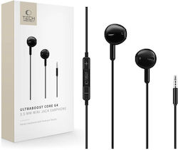Tech-Protect UltraBoost Core G4 Слушалки Handsfree Слушалки с Щепсел 3.5mm Черен
