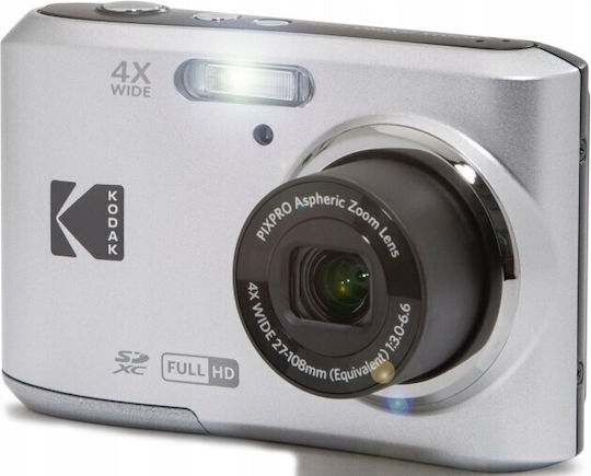 Kodak PIXPRO FZ45 Friendly Compact Camera 16MP Full HD (1080p) 4x Optical Zoom Silver