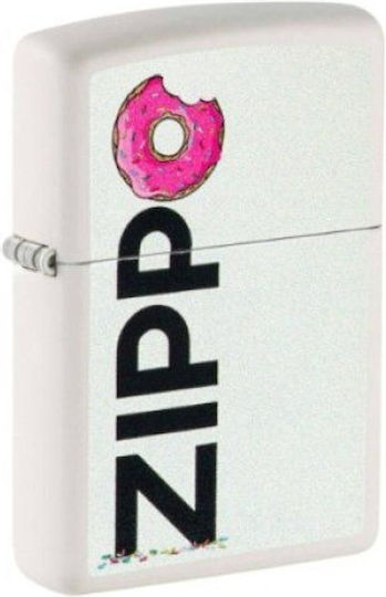 Zippo Αναπτήρας Φλόγας σε Λευκό χρώμα